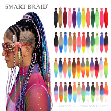 Flame Retardant Braid Hair Easy Braid Hair Colorful Chemical Fiber Braided Hair Extension